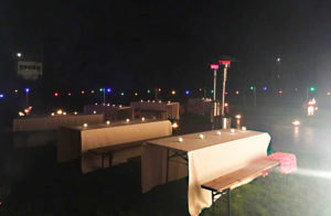 Gezellig dineren in de tuin van The Interactive Hub